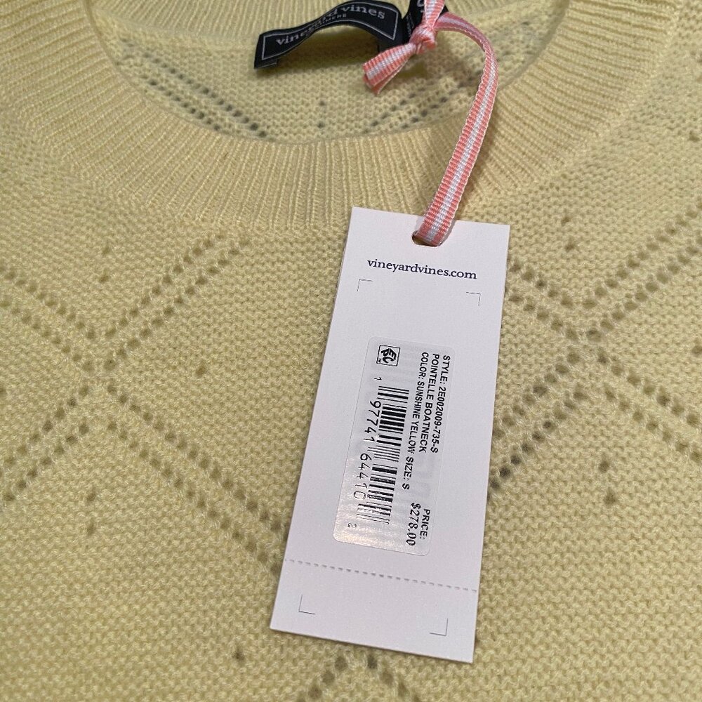 Vineyard Vines Pointelle Seaspun Cashmere Sweater